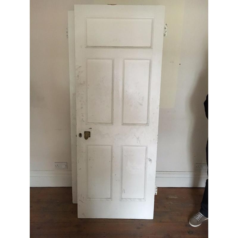 Edwardian 5-panel timber doors for sale