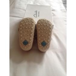 Girls clarks first shoes size 3.5 F