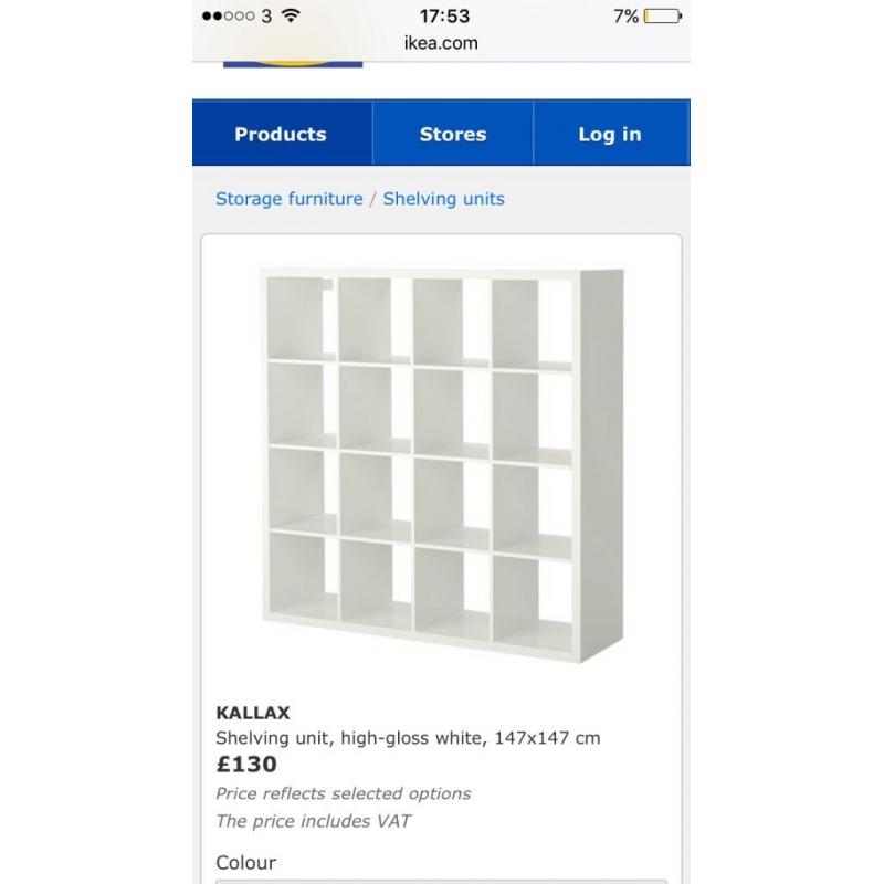 IKEA kallax unit