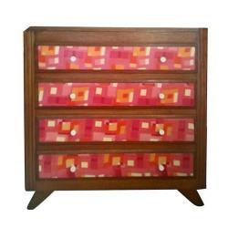 Retro Vintage Chest of 4 Drawers