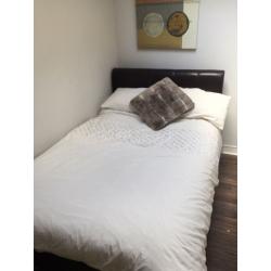 SMALL DOUBLE BED WITH MATTRESS