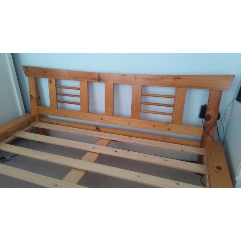 Double Bed Solid Pine